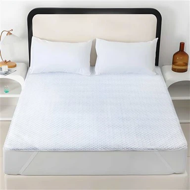 Housse de matelas rayée rafraîchissante