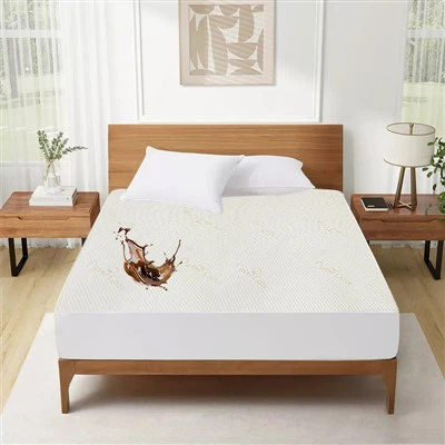 Protecteur de matelas imperméable en coton biologique, vente en gros à 38 %
